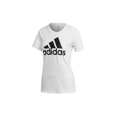 Logo Kurzarm T-Shirt Damen Oberteile Weiß FQ3238