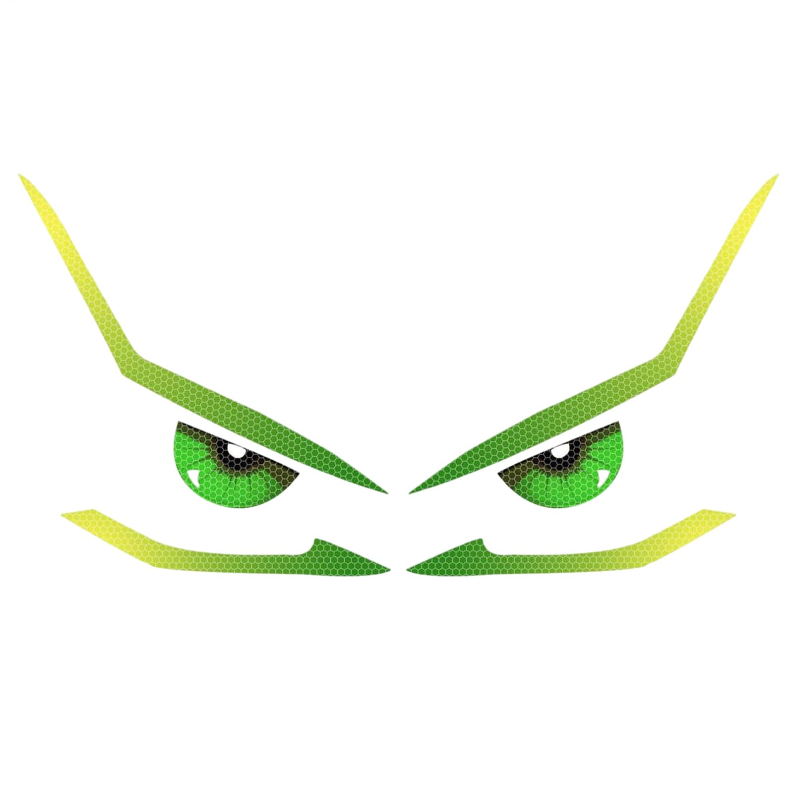

headlight decal sticker car reflective sticker headlight eye sticker car decor 19.4 x 5.5 inches See description зелений