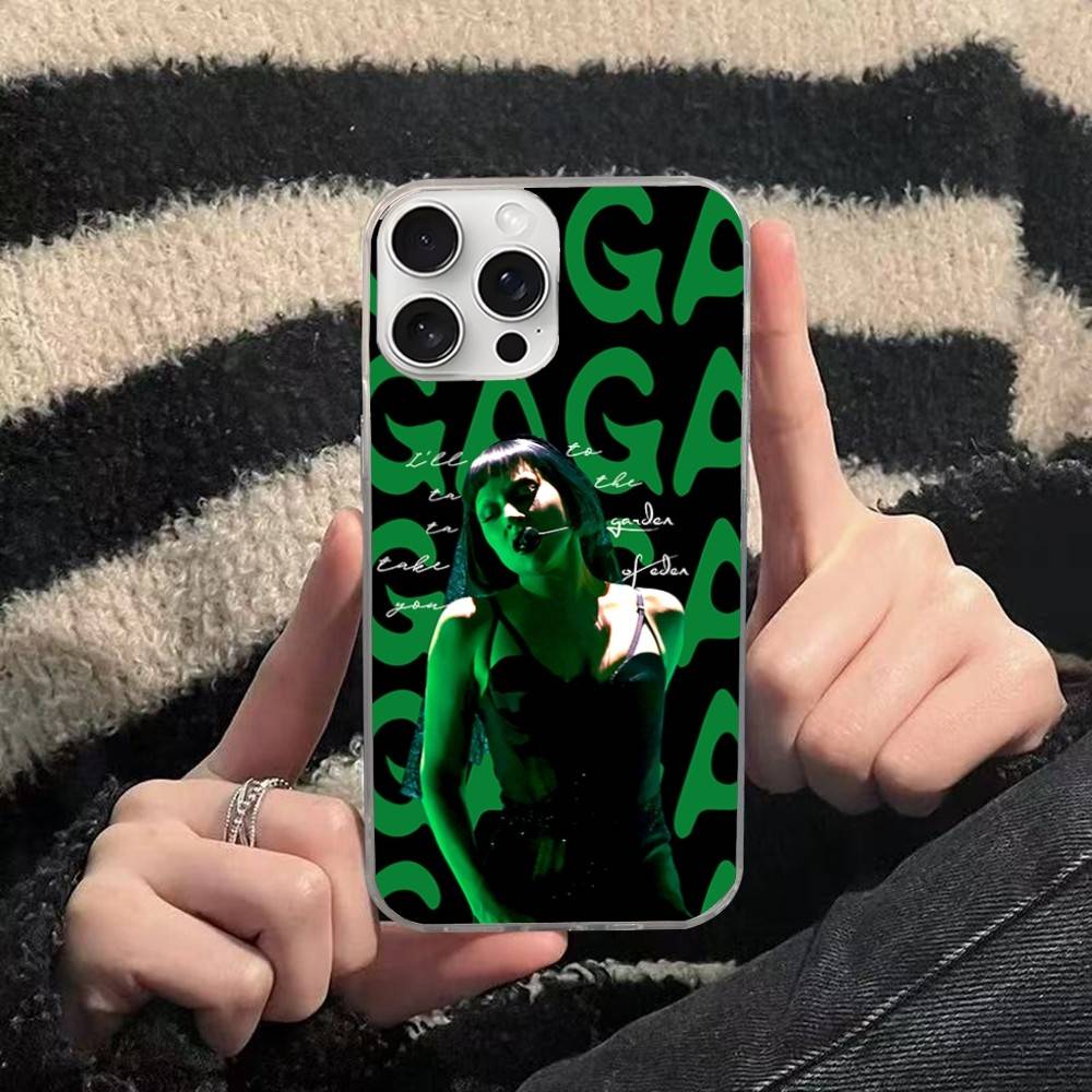 Singer L-Lady Gaga Mayhem Phone Case For iPhone 17 16 15 14 13 12 11 Plus Pro Max Satin Colorful Glossy Surface