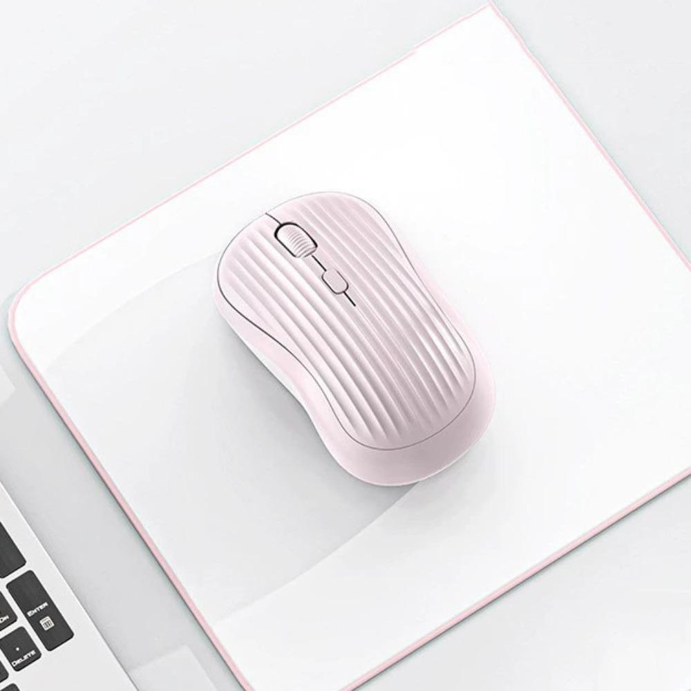 

Silent Wireless Mute Mouse Sensitive Rechargeable Computer Mouse Laptop Accessories розовый