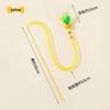 Plush Feather Cat Teaser Stick with Bell - Stress Relief and Fun Self-Entertainment Toy