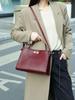 Genuine Leather Women's Large Capacity Tote - First Layer Cowhide Crossbody for Business and Commuting