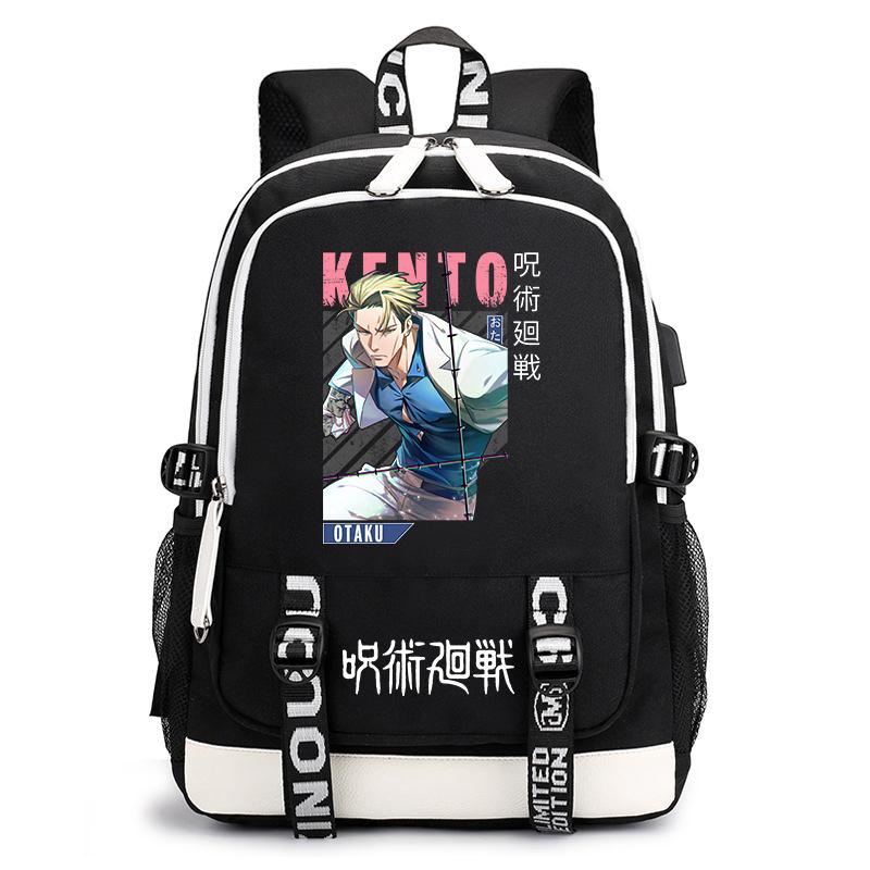 Jujutsu Kaisen Druck Schülerrucksack Lässiger Anime Tagesrucksack für Jungen Mädchen Schultasche Leicht