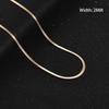 2/3/4/5mm Wide Women Stainless Steel Flat Blade Chain Necklace for Men Trendy Accessories Neck Choker Jewelry Gift