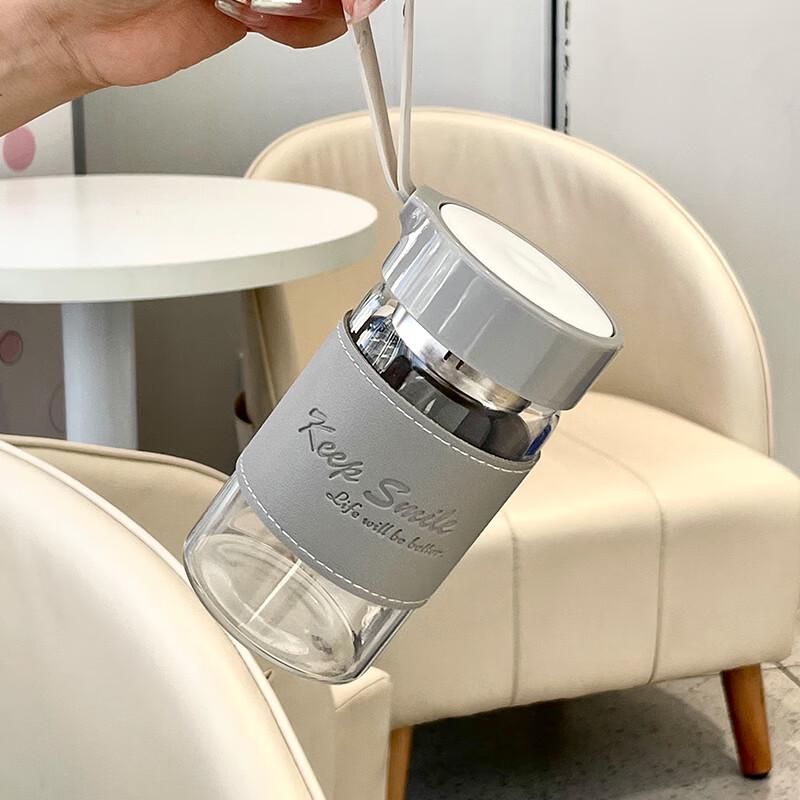 Portable Glass Mug with Tea Infuser