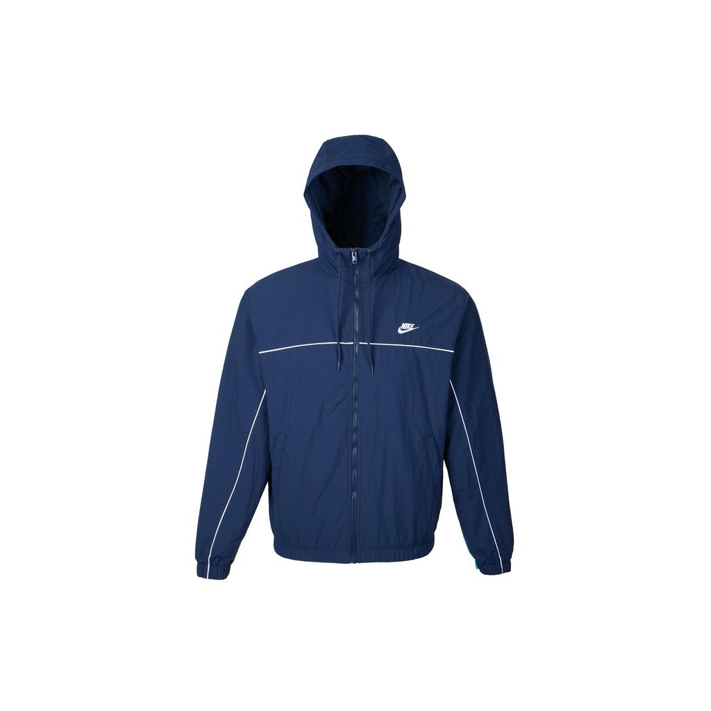 Nike Club Jackets Men's Marine Blue Hooded Moderate Other HJ2013-451