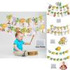 Huipai Brand 12-month Animal Birthday Banner Premium Quality Paper Material For Party Decor