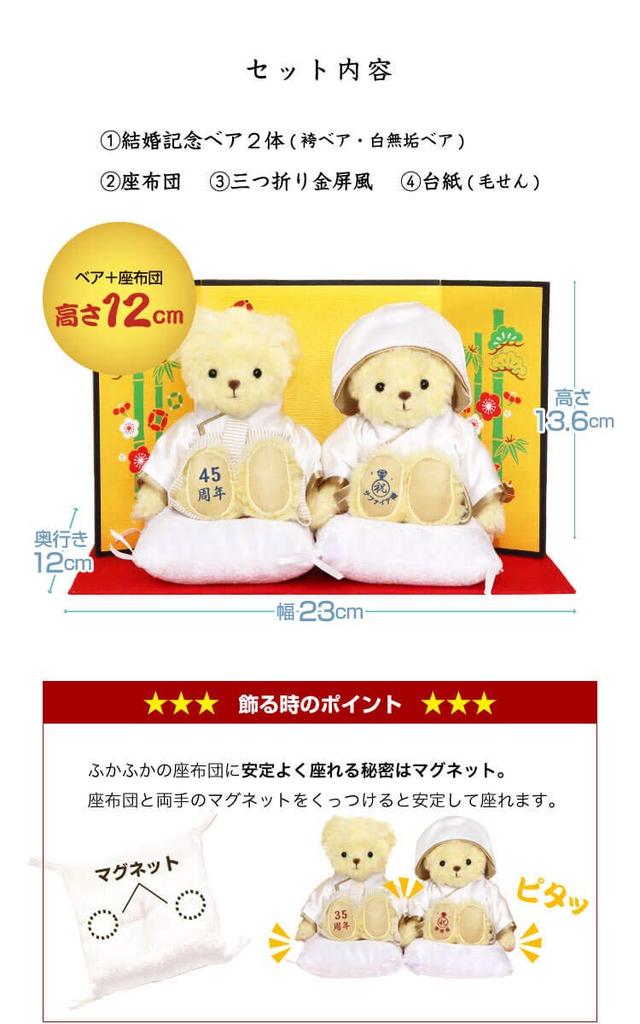 [Petit Luu] A Gift To Celebrate a Happy Marriage [Wedding Anniversary Bear] (Sapphire Wedding Normal) {Blessing for a Happy Marriage Has Been Given}
