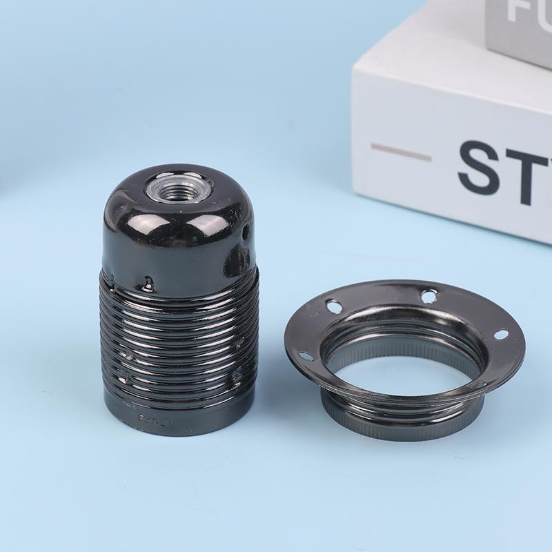 Metal Lamp Holder E27 Polished Vintage Lamp Socket DIY Light Lamp Base Retro Screw Adapter Lampholder For Lighting Fixture