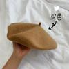 Korean Vintage Cotton Beret Hat With Breathable Design For Women Summer Style
