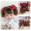 Hair Extension Party Girls Bowknot Hairclip Children's Bow Wig Baby Wig Hairpin Hair Accessories