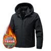 Men's Zipper Cardigan Workwear Jacket Hooded Jacket Zipper Pocket Autumn and Winter Top