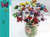 50/100Pcs Colorful Simulation Butterfly Flowerpot Decoration Gardening Ornament Plant Home Decor