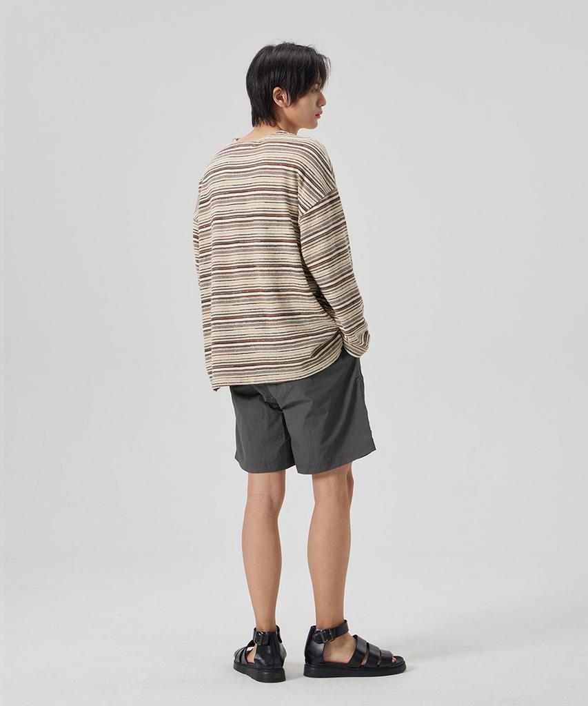 ASTRAL PROJECTION Basic Comfortable Nylon Shorts_Charcoal