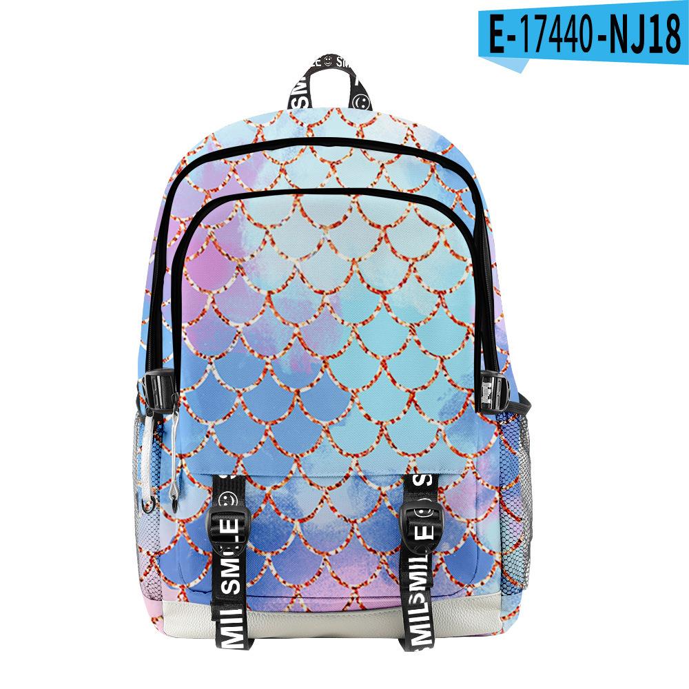 Popular Novelty Cool Scale Squama Student School Bags Unisex 3D Print Oxford Waterproof Notebook Multifunction Travel Backpacks