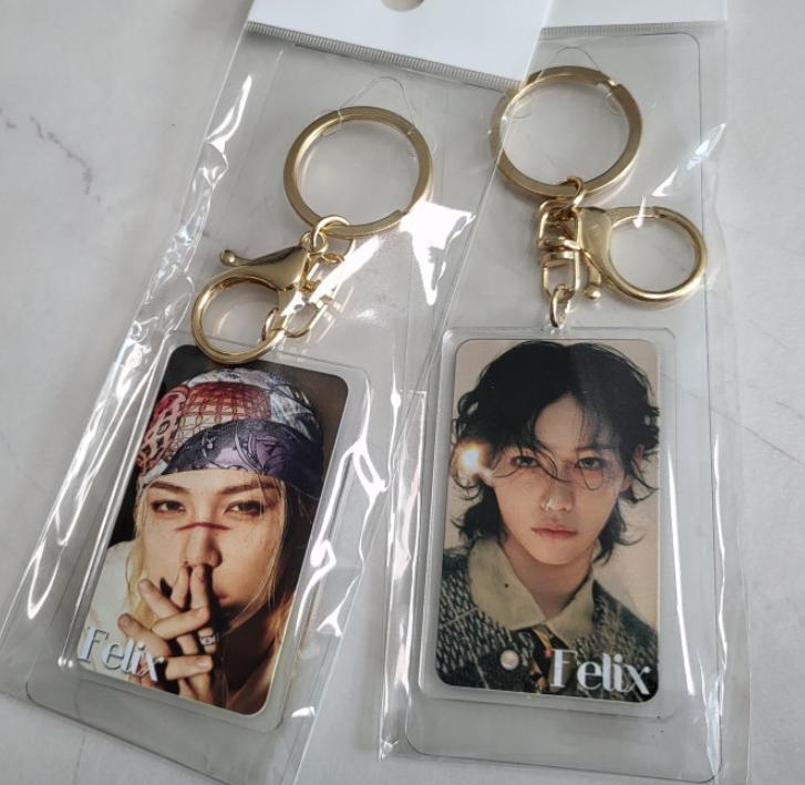 Felix Stray Kids Acrylic Keyring 12.5cm – Random Image Photo Keychain