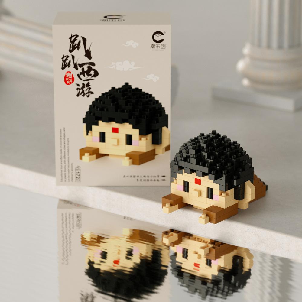 Süßer Mini auf der Vorderseite liegend Disney Mickey Bausteine Batman Kleiner Panda Stein 3D Süße Kuromi Sanrio Modell Spielzeug Für Kinder Geschenk