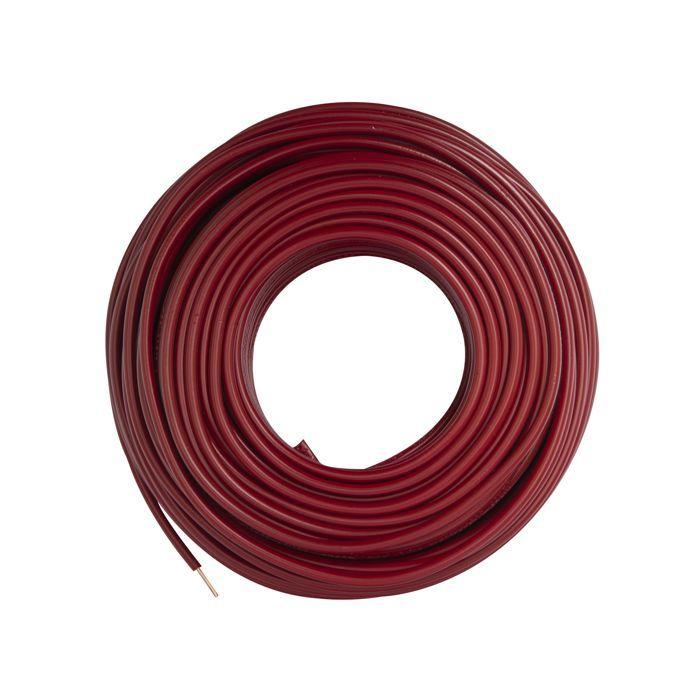 H07V-U Electrical Wire 2.5mm² Red - 25m - Zenitech