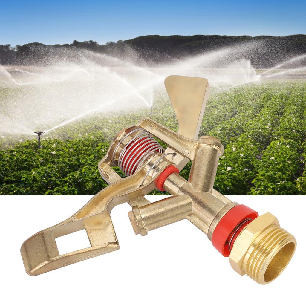 G3 4in 25mm Male Thread Zinc Alloy Irrigation Garden Rocker Arm Sprinkler Nozzle Spray Head