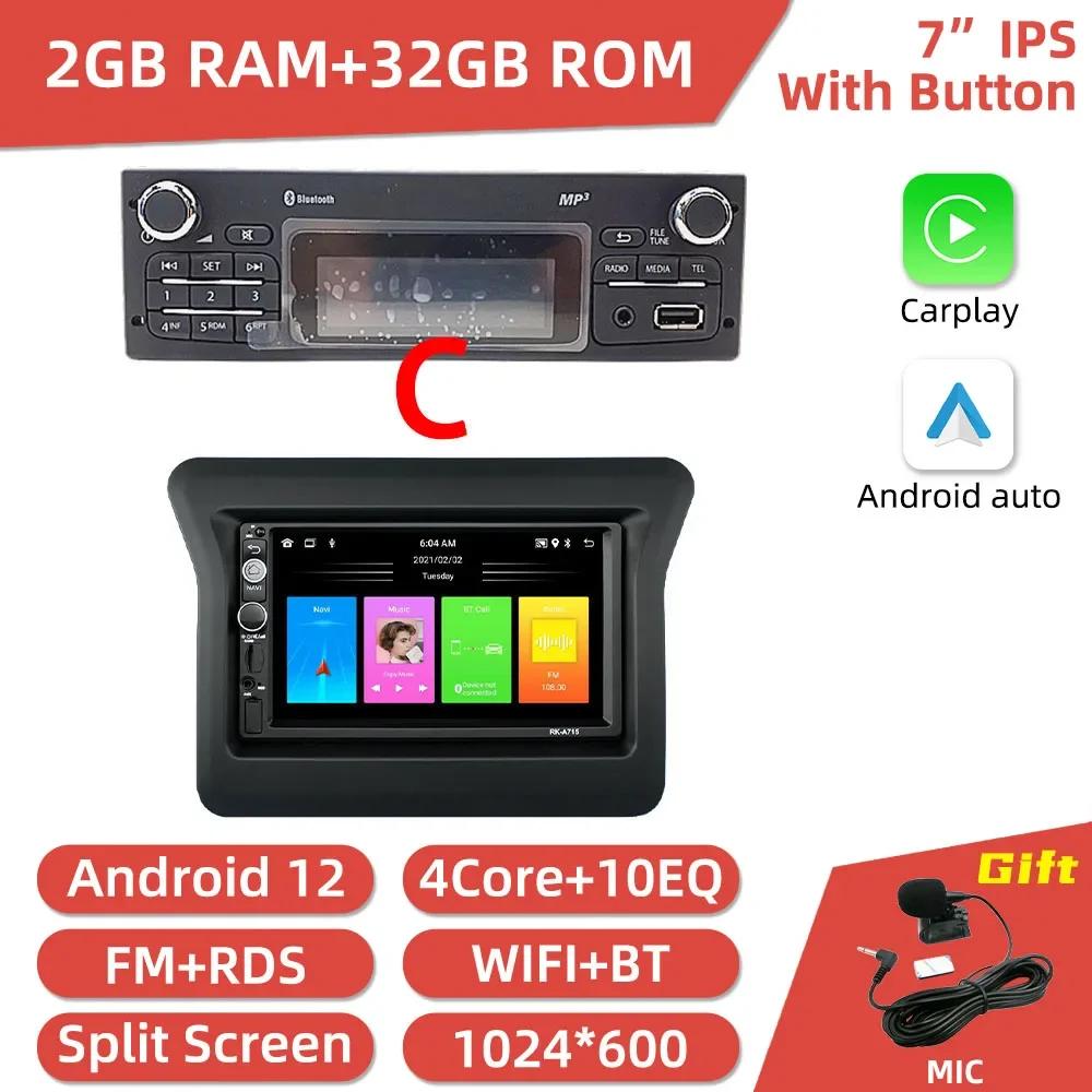 7" Carplay Car Radio For Nissan N400 Opel Movano Renault Master III 3 2010 - 2019 2 Din Android Stereo Multimedia GPS Autoradio