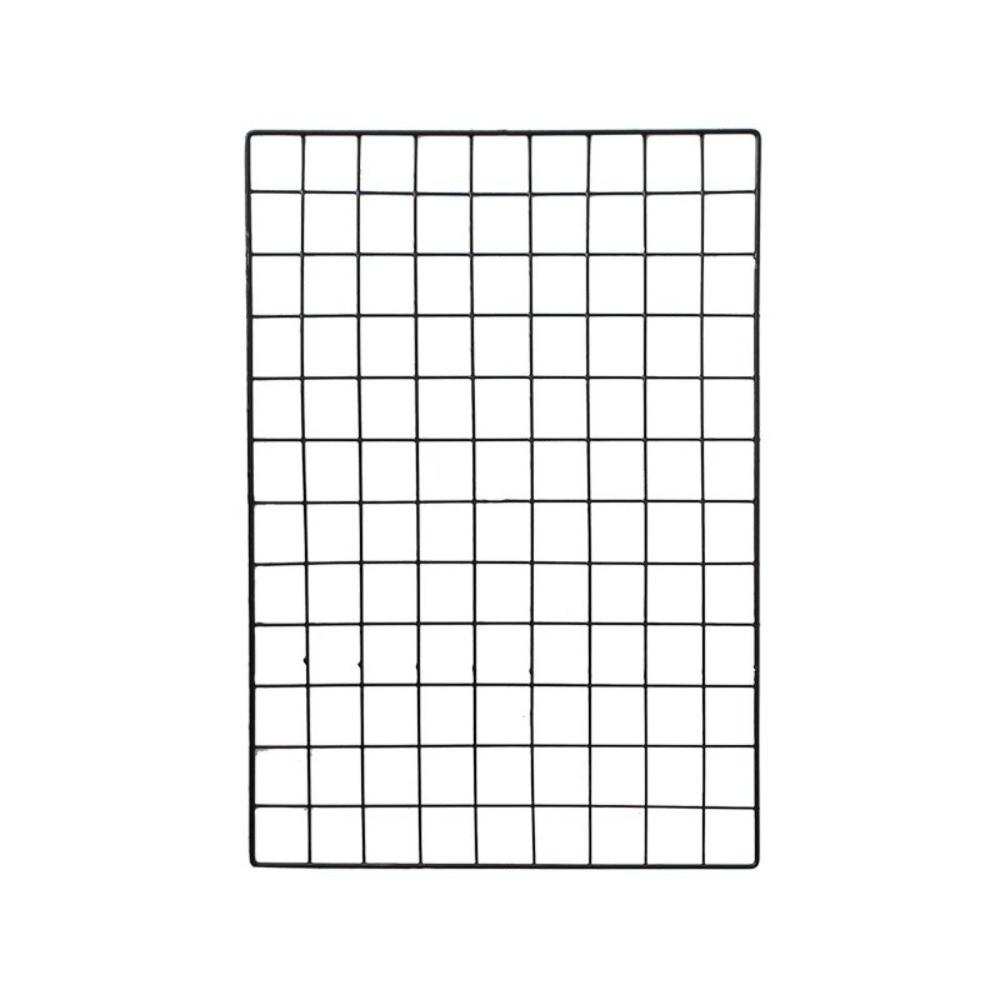 Black Wire Mesh Panel Detachable Rust-resistant Photo Wall Grid Shelf Metal Pet Playpen Panel