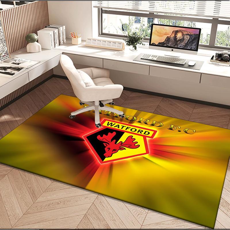 1PC rug Watford Crest Design Carpet, Chair Rug,Area Rug for Office Bedroom living rooms bedroom, Doormat decor Christmas fan gifts