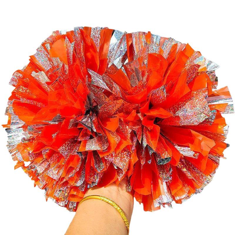 Rainbow Laser Cheerleading Pom Poms