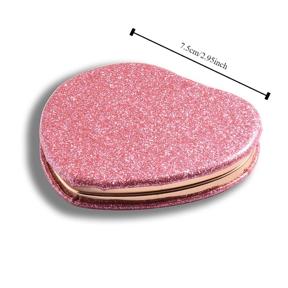High Definition Heart Shape Makeup Mirror ABS Double-Sided Vanity Mirrors  Cosmetic Beauty Tools