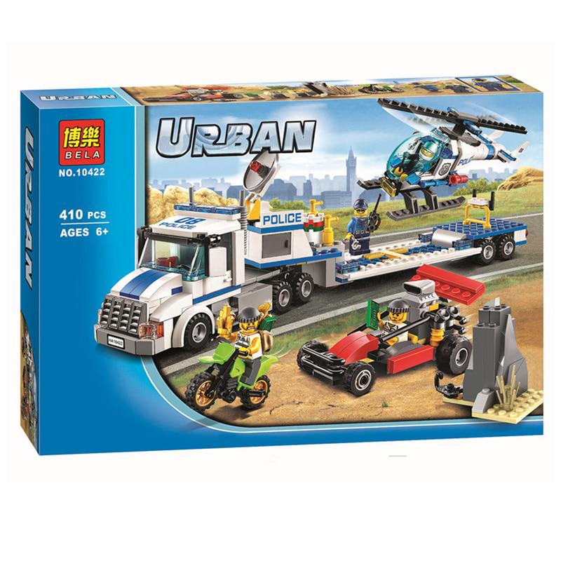 410pcs Bela 10422 Urban City Police Force Helicopter Truck