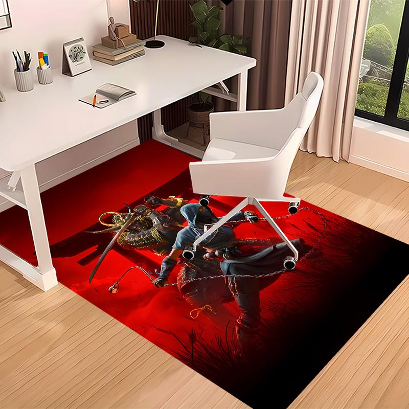 A-Assassin's Creed Printed Absorbent Washable Carpet, Non-Slip Bathroom Mats, Kitchen Rugs, Yoga Mat,Living Room Entrance, Camping Picnic Rugs