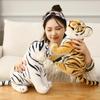 Lion Plush Dolls Tiger Animal Lifelike Doll Pillow Yellow Leopard Stuffed Toys Simulated Cheetah Kids Toys Christmas Gifts Decor