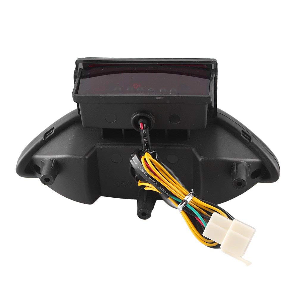 ONGMEIL 1999-07 Suzuki GSX1300R Motorcycle Tail Light, Built-in Turn Signal/Brake Light, Black Lens, 1999-07 (Smoke)