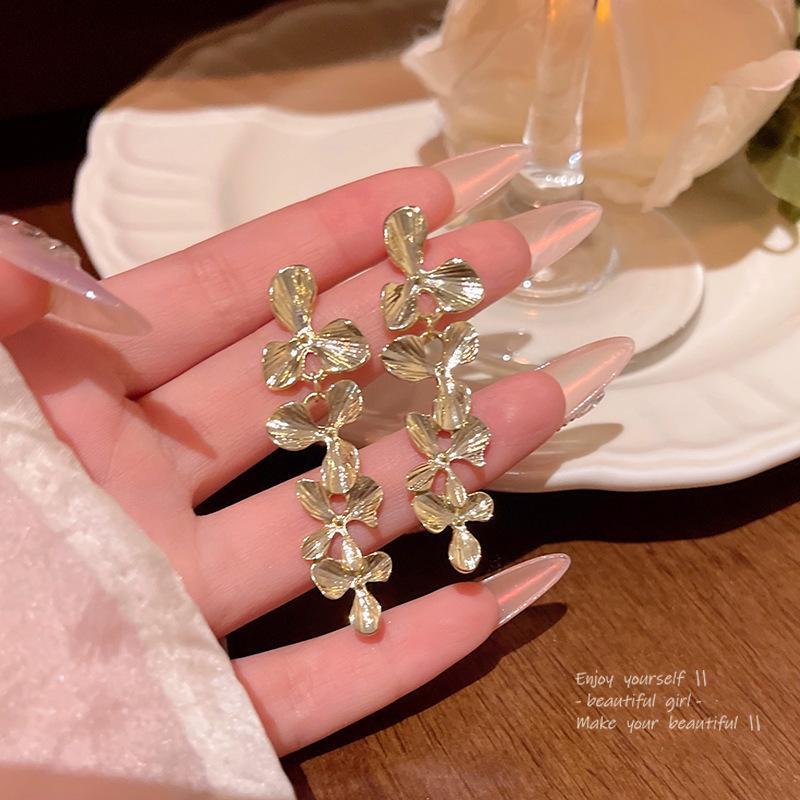 S925 Silber Blumenperlenohrringe - Eleganter und luxuriöser Damenschmuck