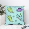 Pillow Cover Geometric Dinosaur Friends  Novelty Pillow Case For Living Room Bed Chair Pillowcases
