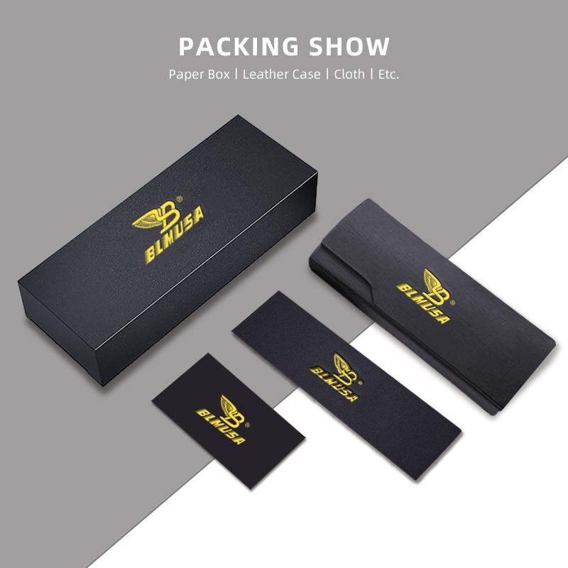 BLMUSA Wide Oversized Reading Glasses Ultralight Anti Blue Light Myopia Frame TR Myopia Customization Glasses Big Faces for Men