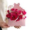 10 Pieces Folding Valentine Envelope Boxes Heart Pattern Flower Gift Box  Romantic Decorations