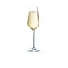 6 flûtes à champagne 21cl ultime - cristal d'arques - verre ultra transparent moderne