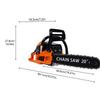 58CC 2-Stroke Gas Powered Chainsaw Handheld Cordless Chainsaw, High-Power Logging Saw for Wood Cutting and Tree Trimming Tools