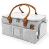 Foldable Design Mommy Tote Bag Felt Cloth Multifunctional Storage  Mommy Storage