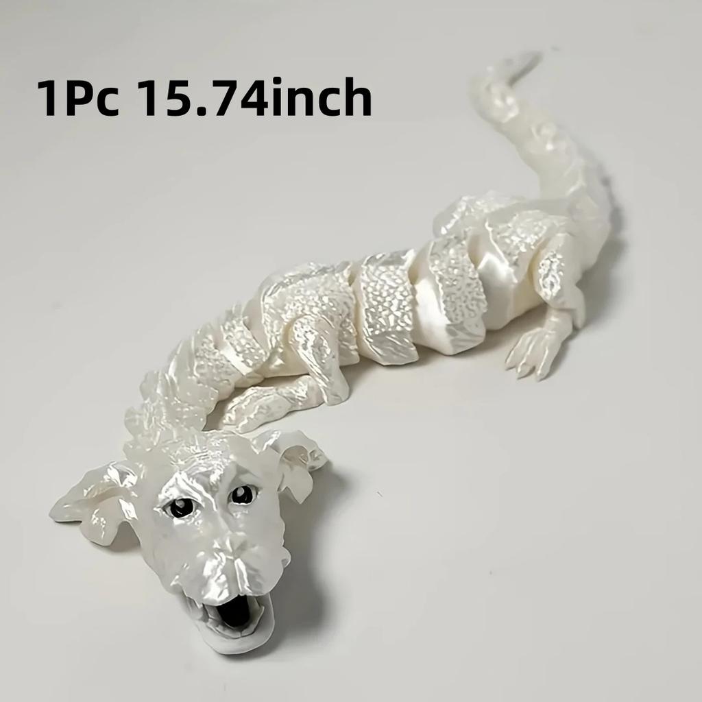 3D Printed Lucky Dragon Figurine Opening Mouth Perfect for Living Room Bedroom Decor Unique Holiday Gift Idea Tabletop Ornament