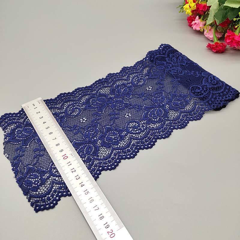 15cm Wide Soft Elastic Lace Trim for Skirts - Multi-color Options Available