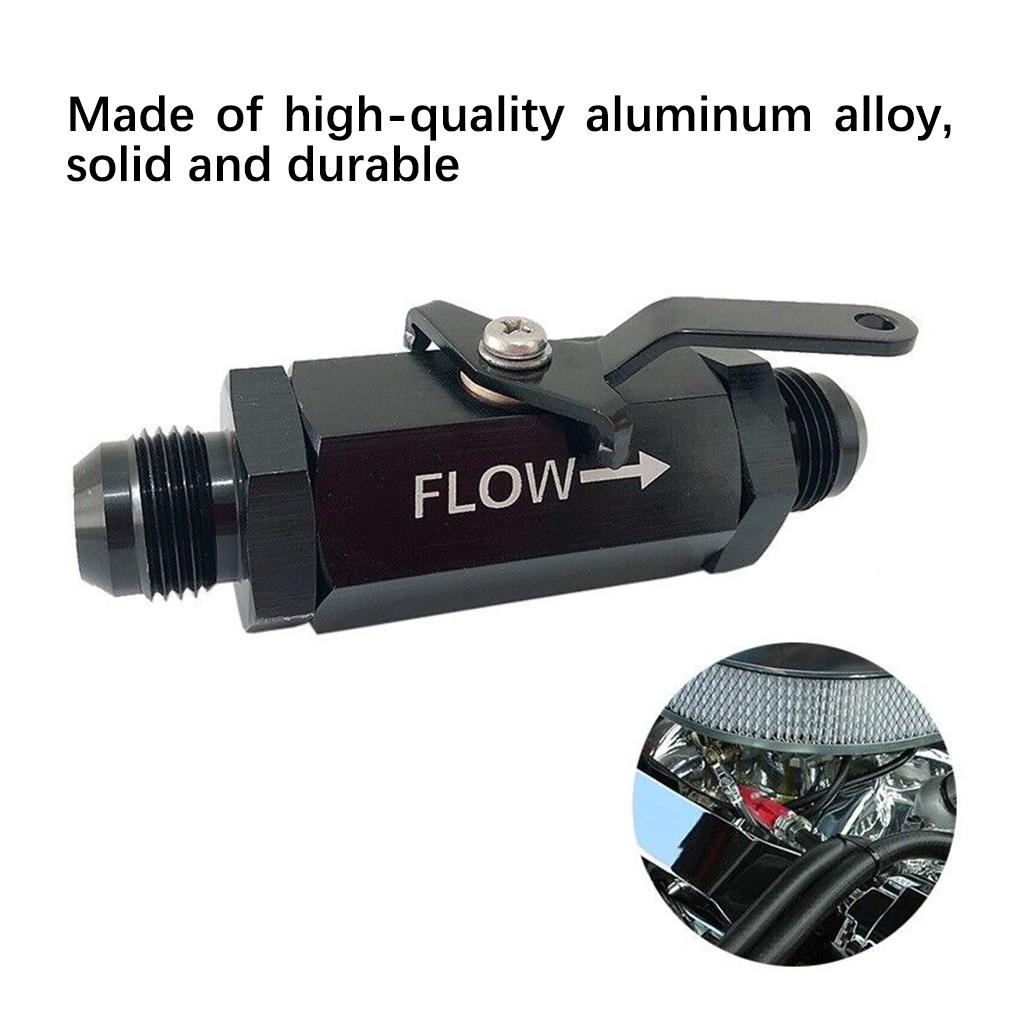 Aluminum Alloy Inline Fuel Filter Shut-Off Valve Waterproof Cut-Off Valves