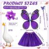 Butterfly Porch Goose Outfit Patio Figurine Clothing Porch Goose Cosplay Costume for Garden Yard Lawn Patio Courtyard Balcony