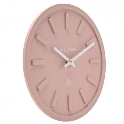 Interval Minimalist Wall Clock 30cm - Pink