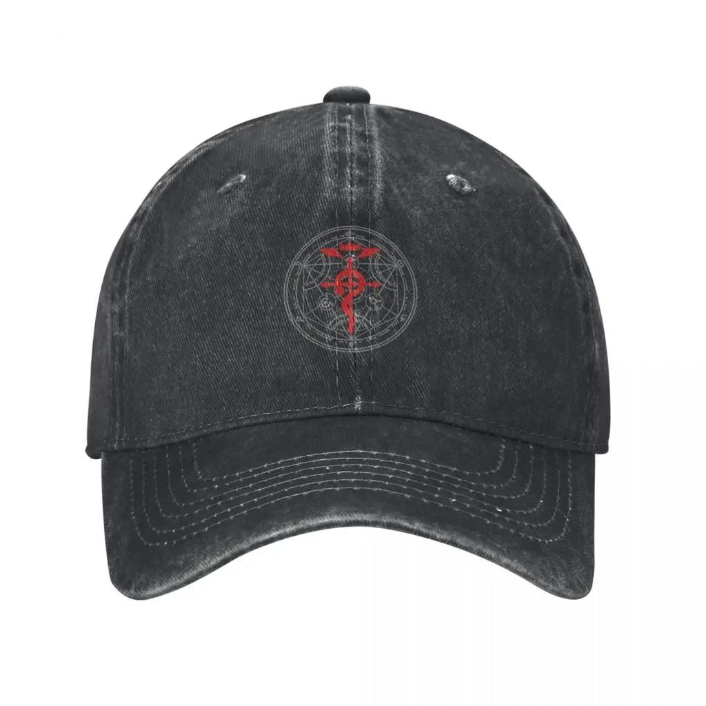 Fullmetal Alchemist Circle Baseball Cap Anime Cosplay Luxury Brand Snap Back Hat Unisexs Womens