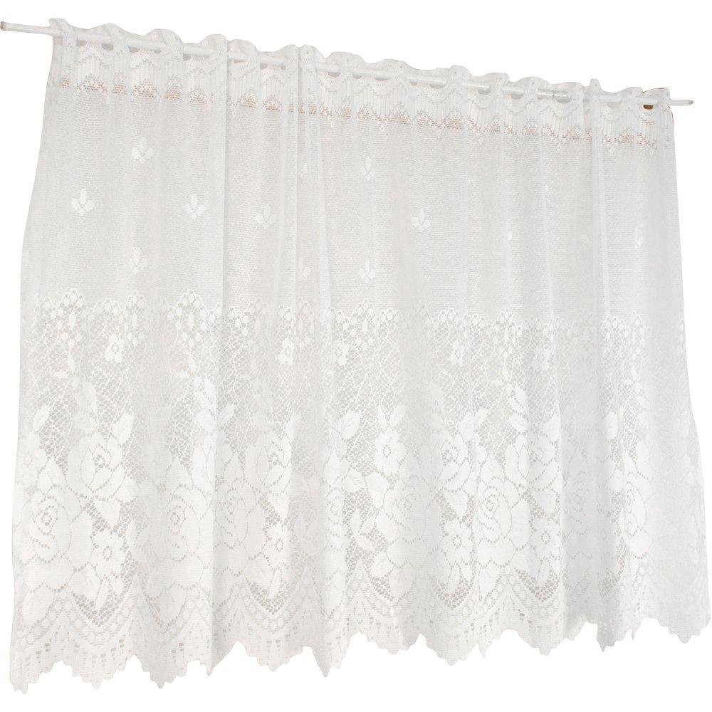 

Штора Arie Callister с узором Cafe Rose, 150x80см, Белый, белый