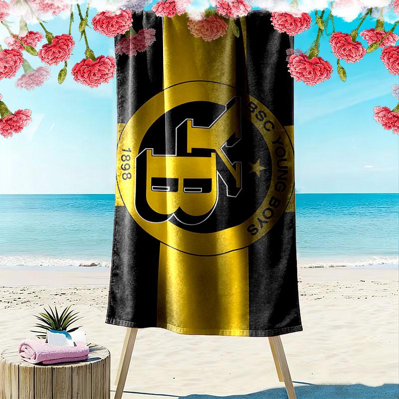 Young Boys Print Beach Towel, Large Soft Quick Dry Towel for Beach Camping Swimming