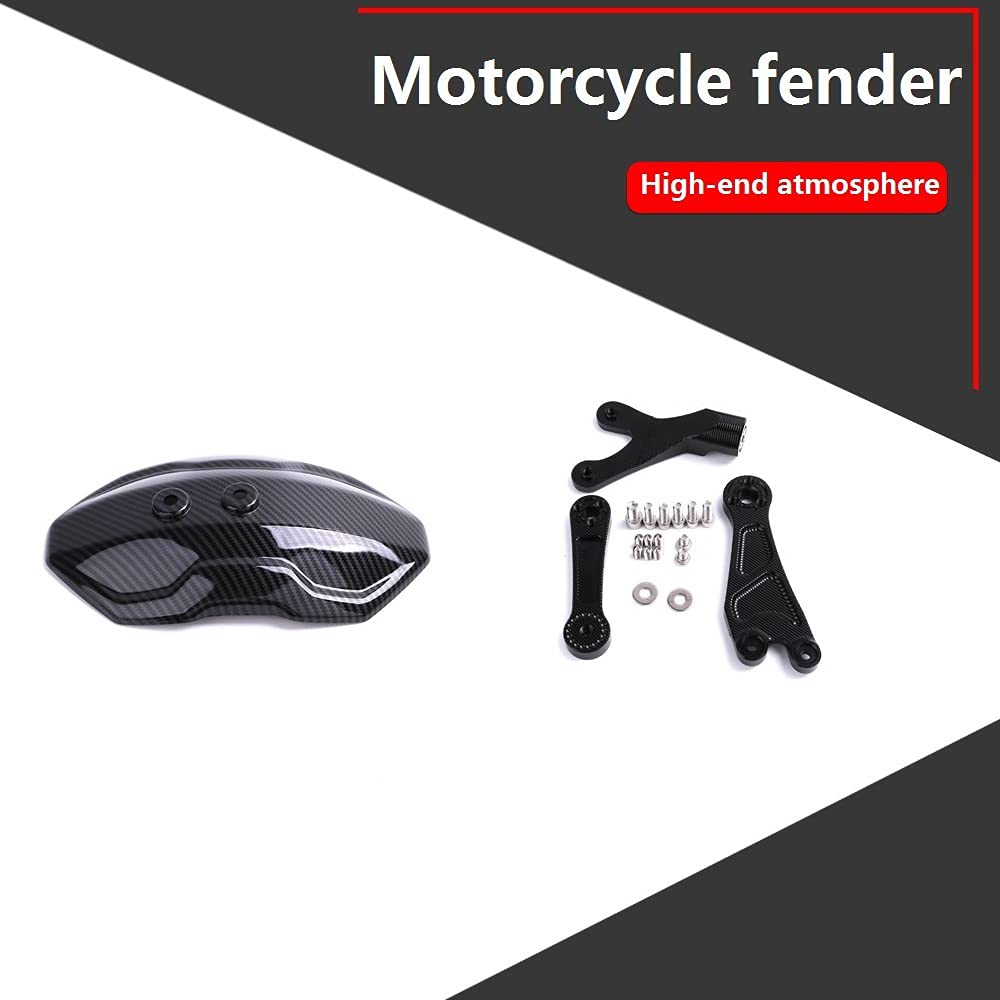 Motorcycle Rear Fender Wheel Mudguard Carbon Fiber Splash Guard Cover Without Bracket For Tires Less Than 14" MF060-B