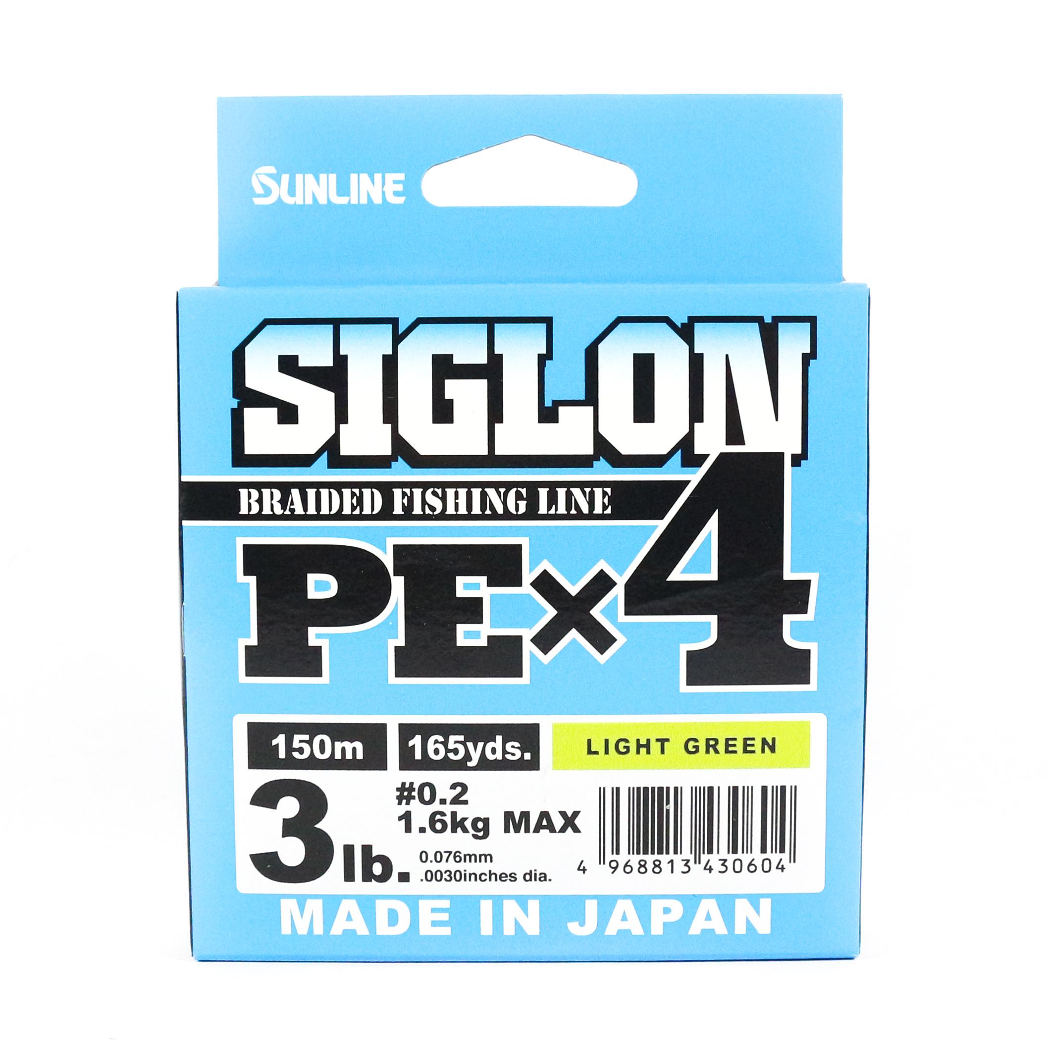 

Sunline P.E Line X4 Siglon 150M P.E 0.2 3LB Lime Green (0604)