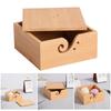 Wood Yarn Bowl with Lid Knitting Bowl Knitting Wool Holder Knitting Wool Organizers with Carved Holes for Crocheting